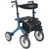 MORETTI RP562 - Rollator pieghevole in alluminio verniciato - 4 ruote pneumatiche - Ermes