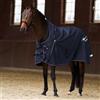 Imperial Riding Coperta per esterni IRH Super Proof 200 g, 1200D Ripstop nylon impermeabile e traspirante, collo, imbottitura e fessure, calda coperta invernale cavalli, blu navy, 125