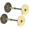 PATIKIL Rivestimento Pomello Porta Foro 2 Pacco 1 9/16 Dia. Copri Catenaccio Piastra Porta Foro Riempimento Piastra per 1 1/32 a 1 3/8 Fori Bronzo