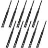 VADANIA Guide per Cassetti Standard con Cuscinetti a Sfera 400mm, Estensione completa, Montaggio Laterale, Metallo Nero #A45, 5 Paio