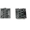 BSP STAMPAGGIO MATERIE PLASTICHE Set 8 Cerniere in Plastica Rinforzata PA 50x50 mm, Made in Italy - Kit 8 Pezzi per Ante e Sportelli - Resistenti a Urti, Umidità e Sole - Ideale per Cassette Elettriche, Nero Opaco (50x50 mm, 8 Pezzi)