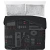 Jay Franco Star Wars Darth Vader - Set Copripiuma Matrimoniale (100% cotone, Include Fodera Cuscino da 50 x 70 cm)