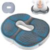 GBKDQQ Cuscino ortopedico, anti-decubito, per sedia da ufficio, per alleviare il carico ergonomico, coccige, emorroidi, fianchi, cuscino per divano, ufficio, auto, sedia a rotelle, grigio scuro + grigio