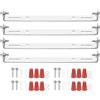 PATIKIL 145mm (5,71) Kit Staffa Montaggio Universale per Lampada, 4 Set Piastra per Plafoniera con Barra Trasversale con Vite Lampadario a Sospensione per Lampada Soffitto