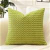 Artscope Federe Cuscini in Velluto a Coste per Divano 55x55cm Copricuscini di Bolla Geometrico Decorativa per Salotto Moderno Cuscino per Camera da Letto, Verde