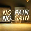 ineonlife No Pain No Gain Scritte Neon,Testo Scritta Led Per La Decorazione Della Parete,Insegne Luminose Per Decorazioni Per Palestra Moderna,Ufficio,Camera Da Letto,Studio,Sala Pianoforte