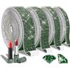 EANLOLY 4 rotoli di nastro di strass autoadesivo, decorazione con strass, per eventi, matrimoni, feste, auto, telefono (verde scuro)