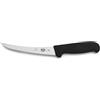 Victorinox Fibrox, Coltello per disossare, Coltello da Cucina Affilato, per Carne e Pollame, 15 cm, Lama Ricurva, Rigido, Acciaio Inossidabile, Nero