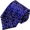 LORENZO CANA - lusso cravatta cravatte in tessuto jacquard, italiano fatto a mano 100% seta cravatta motivo floreale viola - 84482