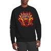 Stranger Things Hellfire Flames Felpa Unisex, Nero, S