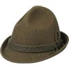 Faustmann Lodenhut Manufaktur Cappello Dreispitz GermaniaManufaktur Tirolese Feltro di Lana 61 cm - Oliva
