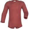 Engel Body per neonato a maniche lunghe, in lana e seta, Engel, rame, 50-56