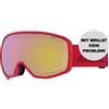 ATOMIC, Maschera da Sci all-Mountain, per Giornate Nuvolose, Compatibili con Occhiali da Vista, Count Stereo Unisex-Adult, Rosso, Large Fit