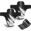 NICEDACK Parafango MTB, Compatibile Anteriore o Posteriore Enduro Parafanghi Bici MTB Misura BMX 20 26 27,5 28 29 Pollici Mountain Bike Mudguard e Fat Bike Mud Guard (Arancia)