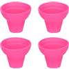 PATIKIL 4pz Raccoglitore Palline da Pickleball Ventosa Superiore Rosa