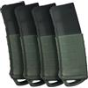 Sibo - Fondina in Gomma (Pack da 4) per Caricatore Softair AR/M4/M16 (STANAG/PMAG) - Silicone antiscivolo, estrazione rapida, compatibili Mid/Hi/Low/Real‑Cap - Grip Tattico (Verde)