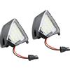 LEDFEWAG 2 Pezzi LED Specchietto Retrovisore Luce Pozzanghera Luci laterali per auto Bianco Compatibile per GOLF 5 GTI V MK5 Jetta Passat B5.5 B6 Sharan Superb EOS