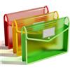 ThinkTex Cartella portadocumenti in plastica formato A4, 3 pezzi, buste trasparenti con chiusura a scatto, senza divisori, grande capacità, colori assortiti, per scuola, ufficio, casa