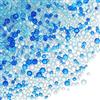 PATIKIL 1-3mm Mini Perline di Vetro A Bolle 200g Piccole Perle Iridescenti Senza Foro Palline A Goccia per DIY Artigianato Decorazione Unghie Riempitivo Resina, Serie Blu