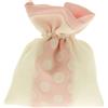 Doni Bomboniere Battesimo Bambina 12 pz Sacchettini Portaconfetti in Cotone con Fascia a Pois Rosa e Bianca Segnaposto Pensierini Utili Nascita Confettata Bimba Originali Economici