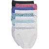 Hanes - Biancheria Intima da Donna in Cotone, Confezione da 10, Mutandine sgambate a Vita Alta assortite (i Colori Possono variare), 10
