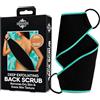 Dermasuri - Scrubber Esfoliante per la Schiena - Asciugamano Corpo per Doccia - Doppia Texture - Rimuove Cellule Morte e Uniforma il Tono - Accessorio Bagno Regalo Donna e Uomo - 68x20 cm
