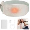 Nalezuns Nalezun, cintura termica portatile, con 3 livelli di calore, ricaricabile, USB, lavabile, cuscino elettrico per alleviare il dolore durante la schiena, addome/stomaco (grigio)