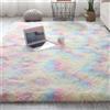 VanderHOME Morbido Tappeto a Pelo Lungo Antiscivolo Shaggy Rettangolare Tappeto Salotto Pelo Lungo Soggiorno per camera da Letto Soggiorno Decorazione Arcobaleno-160 * 230cm