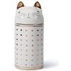 HAUCOZE Amoy-Art Barattolo di Biscotti Gatto Statuetta Figurina Moderna Decorazione Arte Animale Regalo Ornamento Ceramica Statua Soprammobili 20cm