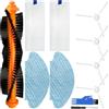EATBALE Kit Accessori per Rowenta Explorer 20/40 / 45/50 Series RG687 / RR682 / RR688 / isweep x3 Robot 1 Spazzola principale 4 Spazzole laterali 2 Filtri Hepa 2 Panni Mop Parti di ricambio