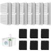 BalimoPet Kit di Filtri Fontanella per Gatti, 6 Filtris a Carbone + 6 Filtri in Schiuma, Set di Fontana per Gatti, Filtri d'acqua per BalimoPet 2,6L Fontana Gatto