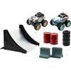 EXOST JUMP - Confezione da 2 minimacchinine a spinta 8 cm e accessori - Giocattolo da collezione - Dai 5 anni