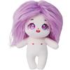 niannyyhouse Bambola di peluche da 20 cm, con corpo umanoide farcito senza attributo, corpo normale, indossabile, idea regalo (a-26 senza scheletro)