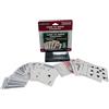Generico Carte da Gioco Set 2 Mazzi con Custodia Carte da Poker Black Jack Ramino Scala 40 Playng Cards Plastificate Burraco 2 Mazzi da 54 Carte, 108 Carte Qualità Top Robuste e Scorrevoli