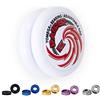 Yomega Raider Ex - Professional Responsive Ball Bearing yoyo, Great for Advanced String Tricks and Looping Play + 5 spacers + Extra 2 Strings (white)