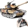 Supdex Carro Armato Telecomandato Leopard II, 1:18 RC Tank con Sparo BB, Cingoli in Metallo, Suoni, Fumo, Luci ed Effetto Recoil Carro Armato Radiocomandato per Adulti e Bambini Giocattolo Militare