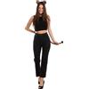 Brandsseller Set Costume da Leopardo Donna - con Orecchie da Leopardo, Coda e Papillon in Morbido Velluto - Travestimento Perfetto per Carnevale, Feste a Tema e Halloween - Strass