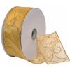 Morex Ribbon Swirl Wired Sheer Glitter Ribbon, 2 - 1/5,1 cm da 45,7 m, Colore: Oro