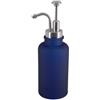Spirella Dispenser di Sapone Yoko | con Pompa in Acciaio Inox | Dispenser disinfettante | Vetro | 300 ml | Amore Lungo e Robusto | Blu