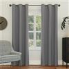 Sun Zero Easton-Tenda Oscurante a Pannello con Occhielli ad Alta efficienza energetica, Poliestere, Grigio, W 40 x L 108 (1 Panels)