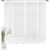 Home Fashion/Tenda a pacchetto in tela con strisce longitudinali | ELIS | 069652-1007 | Dimensioni: 140 x 120 cm/bianco lana