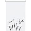 GARDINIA Tenda a Rullo, Fissaggio a Incastro, Tenda a Rullo da Giorno, Opaca, Incluso Materiale di Montaggio, Rullo EASYFIX Japandi Dragonfly, Bianca/Decorativa, 60 x 150 cm