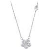 Hmzidz Collana da Donna,Collana con Ciondolo con Fiore,Collana Argento 925 con Pendente 5A Cubic Zirconia,Elegante Regalo per Migliori Amiche y Mamma