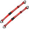 Hooshing 2 cinture di sicurezza regolabili per bambini, per carrello della spesa, colore: rosso