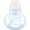 MAPA Professional NUK First Choice 10215240 Biberon con Beccuccio in Silicone, 6-18 Mesi, 150 ml, Blu