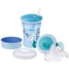 MAPA Professional Nuk 3-In-1 Training Set con Trainer Cup Tazza Biberon (6M+) Magic Cup Tazza Biberon (8M+) Action Cup Tazza per Bimbi (12M+) 230 Ml senza Bpa Scimmia (Blu) - 960 g