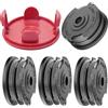 BaolijinMM 4 bobine di filo per decespugliatore con 1 copertura per bobine Bosch Bosch Art 24 27 30 30-36 LI erba, Advanced GrassCut 36, doppie bobine di nylon autofeed F016800351