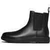 Fitflop Skandi - Stivaletti Chelsea da uomo in pelle martellata, Nero, 47 EU