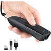 Tera 2D QR Mini scanner di codici a barre wireless Portatile 3-in-1 compatibile con Bluetooth e 2.4G Wireless e USB Wired Pocket piccolo lettore barcode per iOS Windows Android PC Tablet 1300
