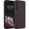 kwmobile Custodia Compatibile con Samsung Galaxy A16 5G Cover - Protezione Back Case Morbida - Silicone TPU Effetto Metallizzato Bordeaux Metallizzato